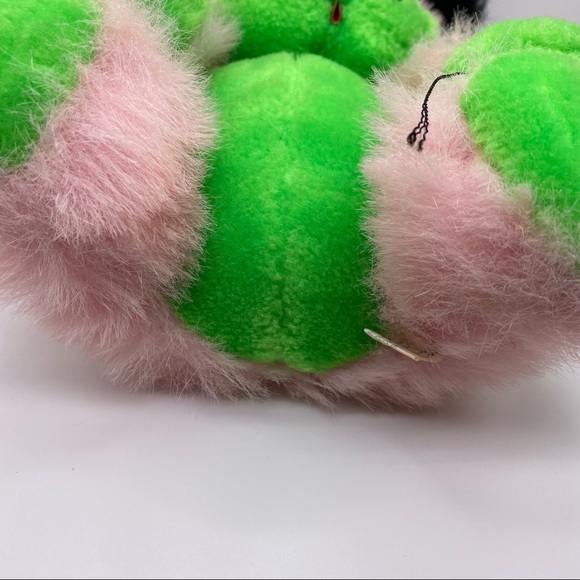 Dan Brechner Plush Toy CO Pink and Green Monster Stuffed Animal With Ears - Picture 13 of 16